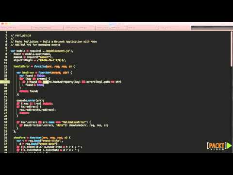 Build a Network Application with Node Tutorial CRUD Operations | packtpub com