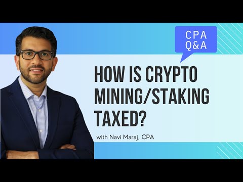 YouTube video about Crypto mining and staking is ordinary income taxed at regular rates