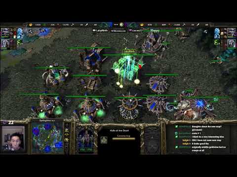 Happy (UD) vs LabyRinth (UD) - Dual Lich First -  WarCraft 3 -  WC3418