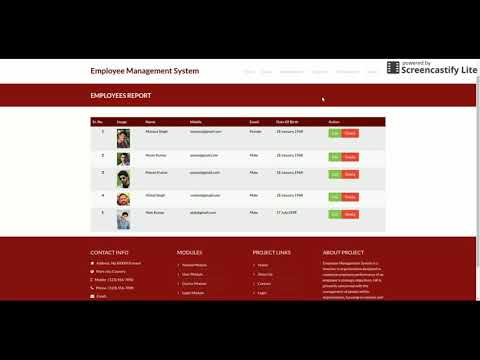 Employee Management System Python Django Project Tutorial Python Crud Project