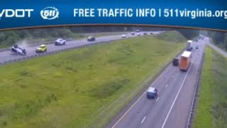 VDOT Traffic Camera Captures Rollover Crash in Fauquier, VA