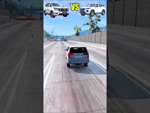 Toyota Innova 🆚 Fortuner 🚙💥 – Strength & Crash Test | BeamNG.drive Shorts