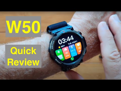 BLACKVIEW W50 IP68 10ATM Waterproof Bluetooth Calling Rugged Smartwatch: Quick Review
