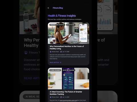 Fitnora: AI Diet Plan Gernater video thumbnail