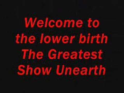 Creature Feature - the greastest show unearthed lyrics