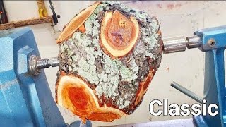 Woodturning: 11crotch pot लकड़ी नृत्य !! 【木工旋盤】11股の木を削る