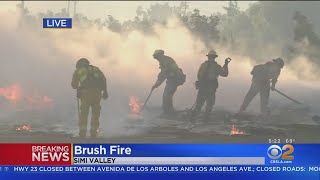 Flare-Ups Continue To Spark Near Easy Fire In Simi Valley