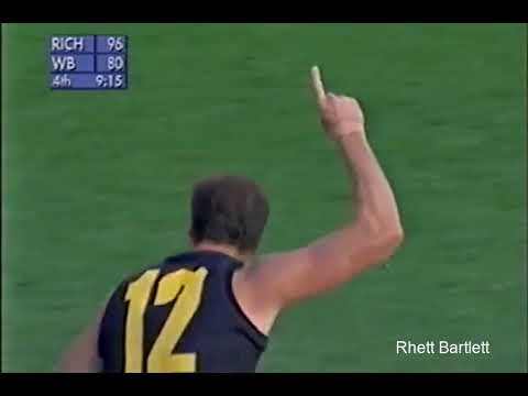 Matthew Richardson kicks 10 goals, but Brian Taylor doesn't him the full votes. VFL AFL Football