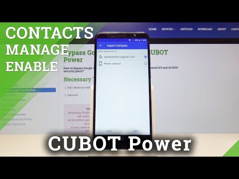 How to Import / Export Contacts in CUBOT Power - Copy Contacts from SIM