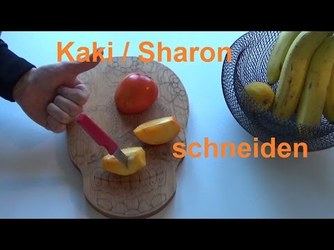 Cutting persimmons Eating persimmons Peeling preparing persimmons Cutting eating peeling Sharon