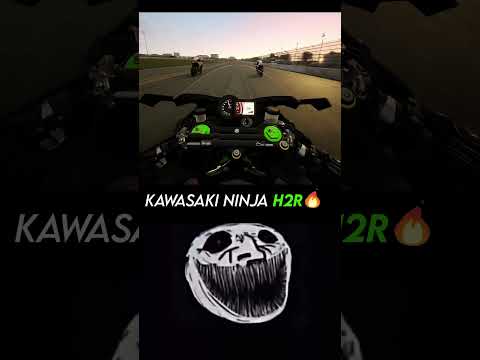 Wait for Kawasaki Ninja H2R ???????? #shorts #kawasaki #troll #trollface #kawasakininja #h2r