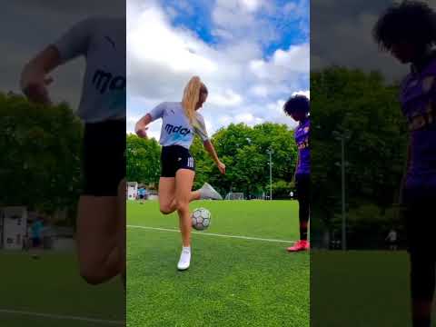 lia Lewis vs Mofreestyle footballer | Best combo 🥰#foot #footballshorts #viral