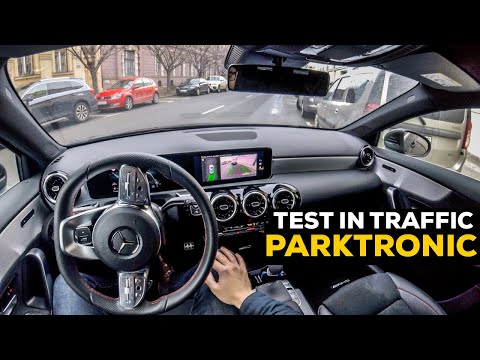 MERCEDES A CLASS 2019 ACTIVE PARKING ASSIST TEST IN TRAFFIC PARKTRONIC