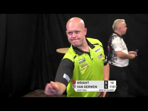 INCREDIBLE CONTEST! Wright v Van Gerwen - Semi Final - PDC Autumn Series