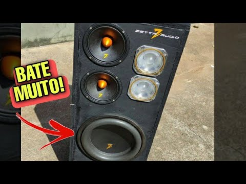 Caixa residencial com 2 médios zetta áudio e 1 sub zetta 600rms tocando forte | Felype Bass