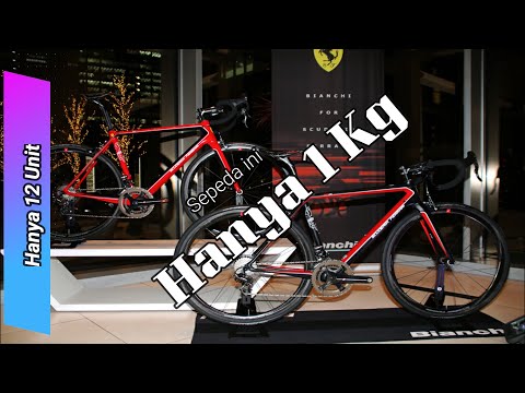 Sepeda Ferrari-Bianchi, beratnya hanya 780 gram..