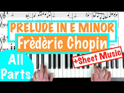 PRELUDE IN E MINOR - Frédéric Chopin (Op.28 No.4) Piano Tutorial Lesson