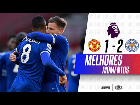 Gols e lances de Manchester United x Leicester City