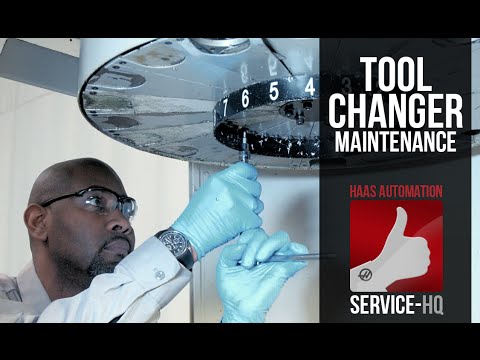 CT STYLE Umbrella/Carousel Tool Changer Maintenance - Haas Automation Service Video