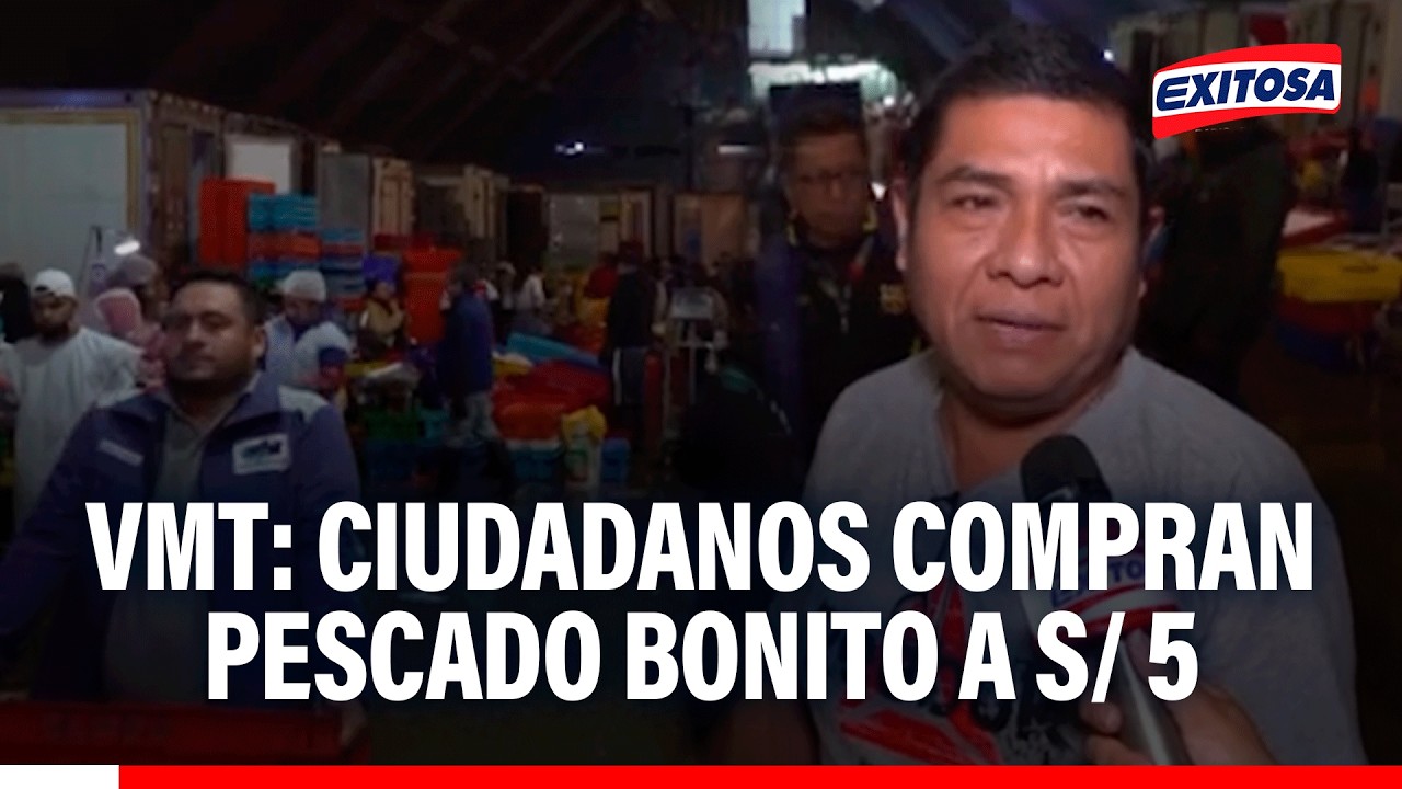 🔴🔵 Ciudadanos compran pescado bonito a S/ 5 ante la escasez de otras especies por El Niño Costero