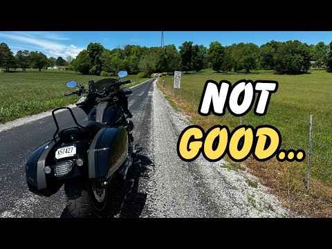 I took my Harley Low Rider ST on a Sketchy Backwoods Road