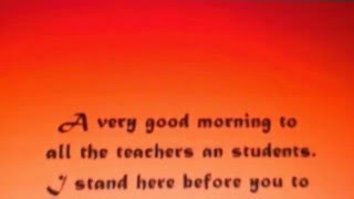 Speech for school elections