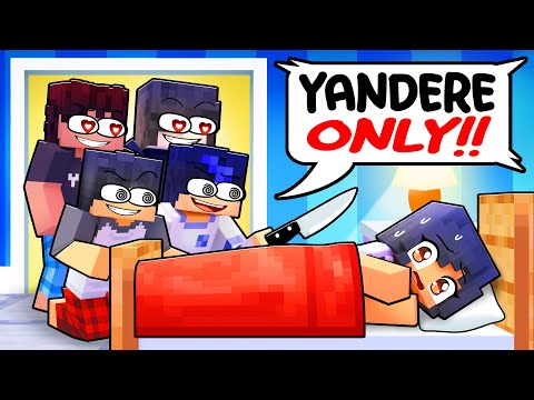 ONE GIRL in an ALL YANDERE Sleepover!