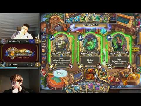 tom60229 vs FroStee - Hearthstone Grandmasters Asia-Pacific S2 2019 - Week 2