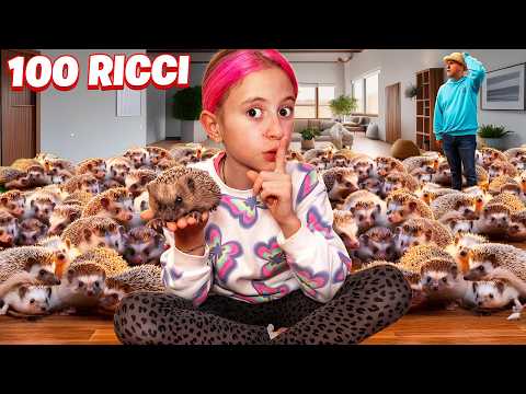 GIORGIA HA ADOTTATO 100 RICCI PER 24 ORE CON CUGINO STEFANO DI NASCOSTO DA PAPÀ SALVO!