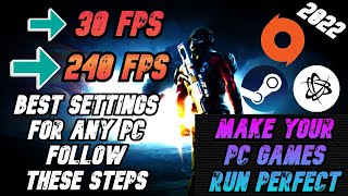 Make All Your PC Games Run PERFECT & SMOOTH! ( More FPS & Fix Stutter ) 2022 ✅