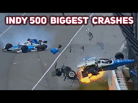 Indy 500 Biggest Crashes Compilation