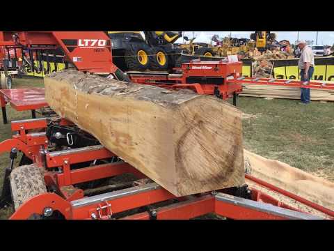 Wood-Mizer LT70 Super Sawmill Wide at Paul Bunyan Forestry Show October 2017