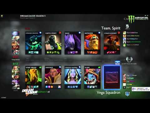 Team Spirit vs Vega Squadron Game 2 @DreamLeague season 5 w/ Zeref & Phrase