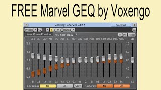 Video thumbnail for FREE Marvel GEQ by Voxengo by FREE PLUGINS FREE
