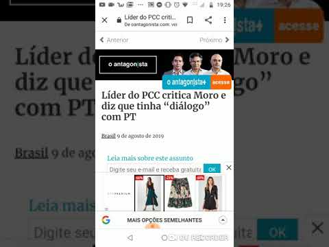 O antagonista: líder do PCC critica moro e diz q tinha diálogo com pt. PT chora e mente.