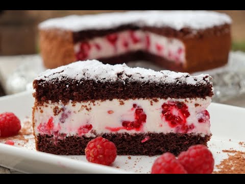 Schoko Himbeer Torte / Schokotorte / Schokotorte mit Himbeeren / Torte backen / Lecker im Landhaus