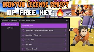 Haikyuu Legends OP Script | Auto Farm, Resize Ball & *NO KEY*🏐