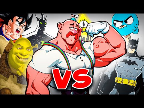 ENFRENTÉ a TIO GRANDPA con 20 PERSONAJES….