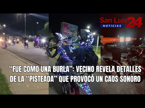 “Fue como una burla”: vecino revela detalles de la “pisteada” que provocó un caos sonoro
