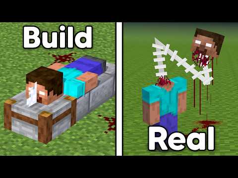 Minecraft But Scary Myth Builds Become REAL