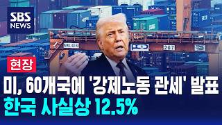 트럼프 한국포함 강제노동 관세