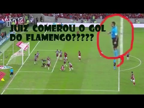 O juiz comemorou o gol do Flamengo ?