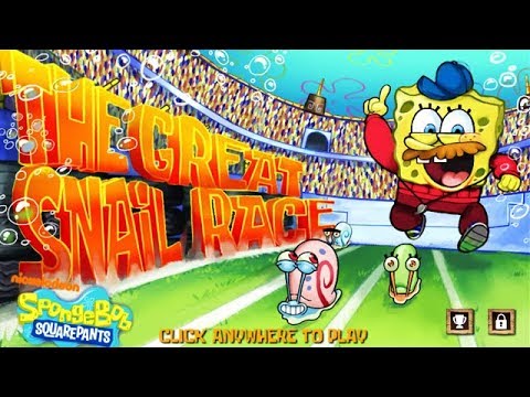 SpongeBob Squarepants - The Great Snail Race [Nickelodeon Games] Video