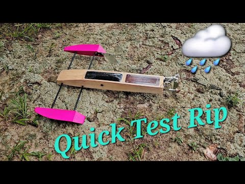 SSS Shrimp Outrigger Carbon Canopy Test Run in the Rain 🌧