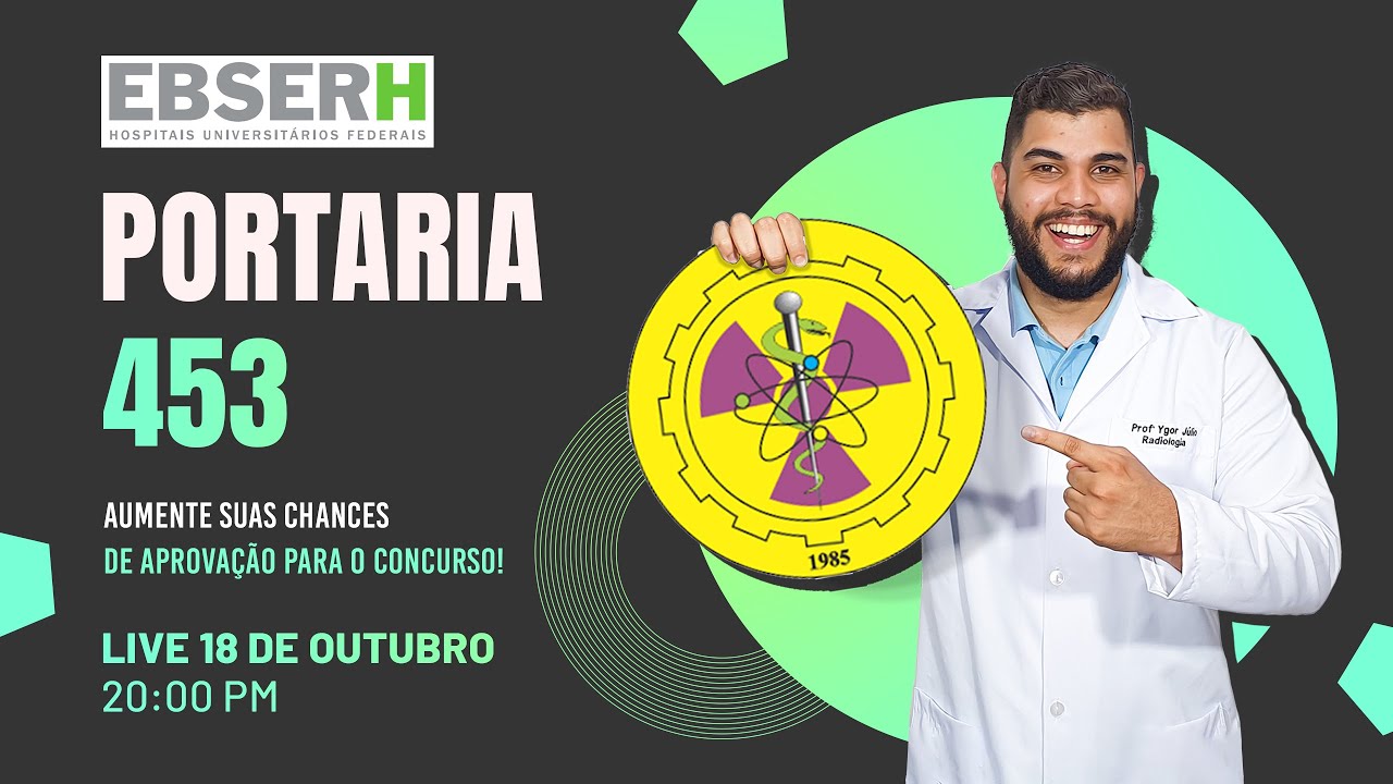 🔴LIVE - REVISÃO PORTARIA 453/98 | Radiologando