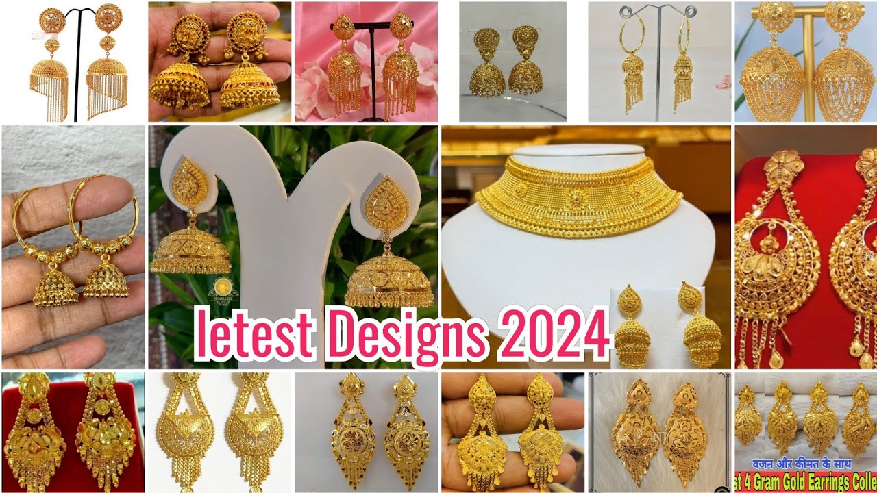 new gold jhumka design 2023 || with weight and price || latest gold jhumka || new trend jewellery