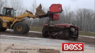 preview picture of video 'BOSS Loader Box Plow Durability Testing'