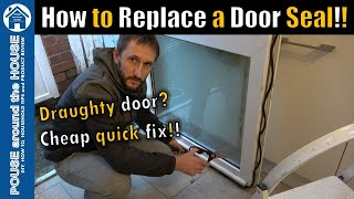 How to fit & replace a door seal. uPVC door seal replacement. Stormguard window & door rubber seal.