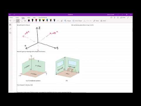 Math 212 GH Lecture 20 - The 3D Coordinate System and Intro to Vectors