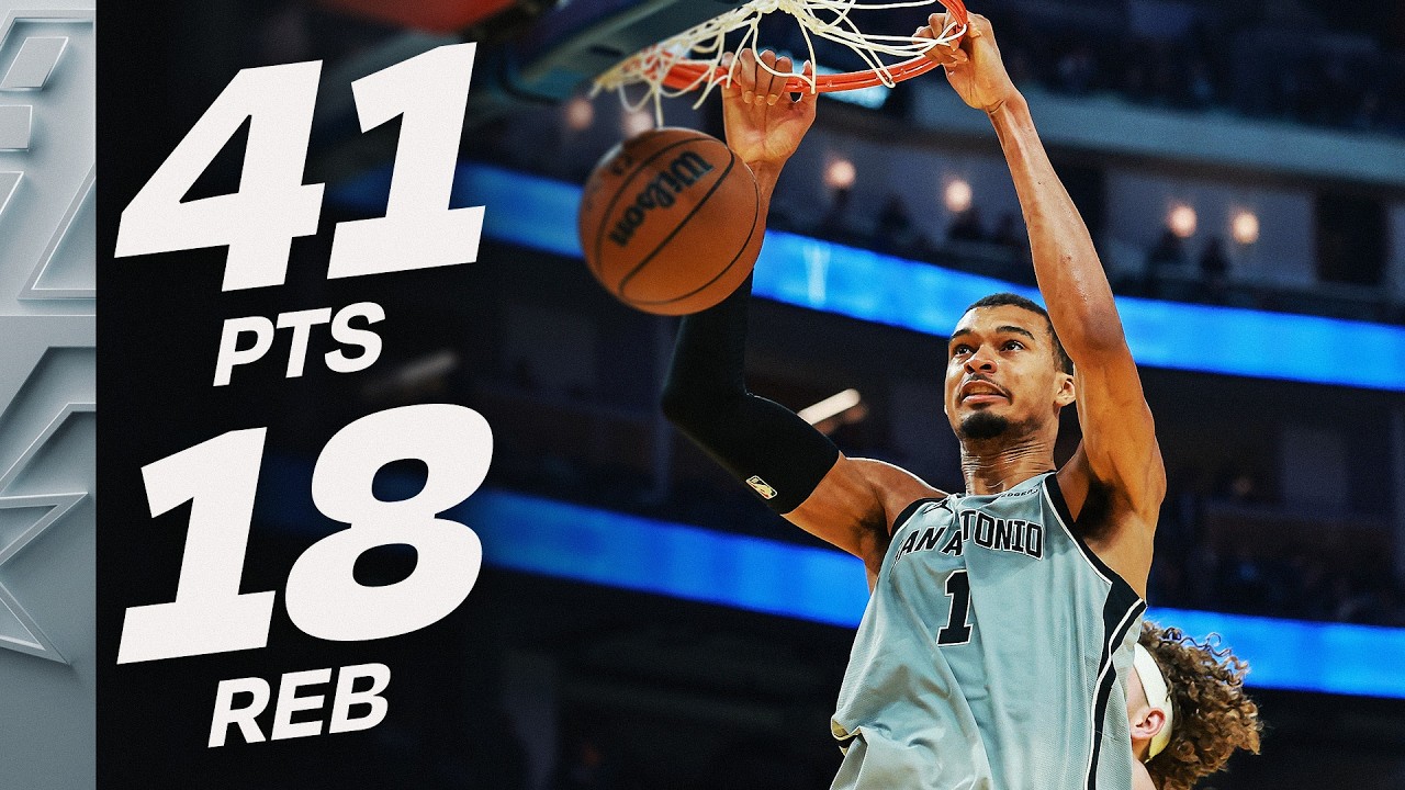 Victor Wembanyama's DOMINANT 41 PT 18 REB Night | April 1, 2026